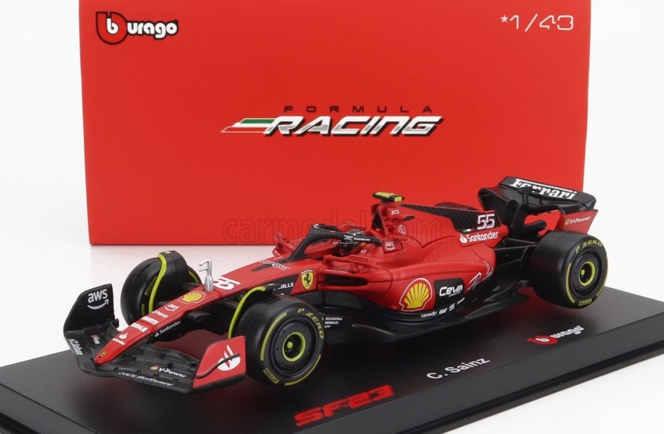 Modely aut a motorek model 1/43 Scuderia Ferrari SF-23 Carlos Sainz #55 2023 Signature