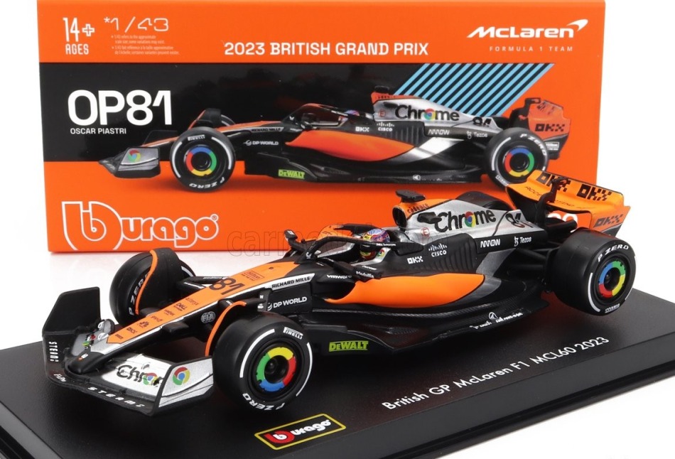 Modely aut a motorek model 1/43 McLaren F1 MCL60 Oscar Piastri #81  2023 Signature