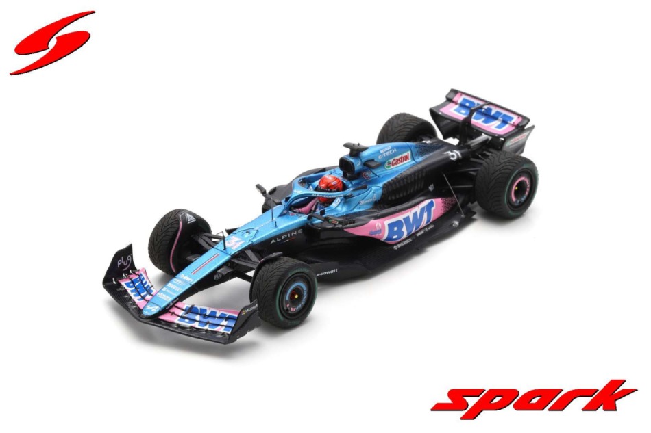 Modely aut a motorek model 1/43 Spark BWT Alpine F1 Team A523 Esteban Ocon Monaco GP 2023