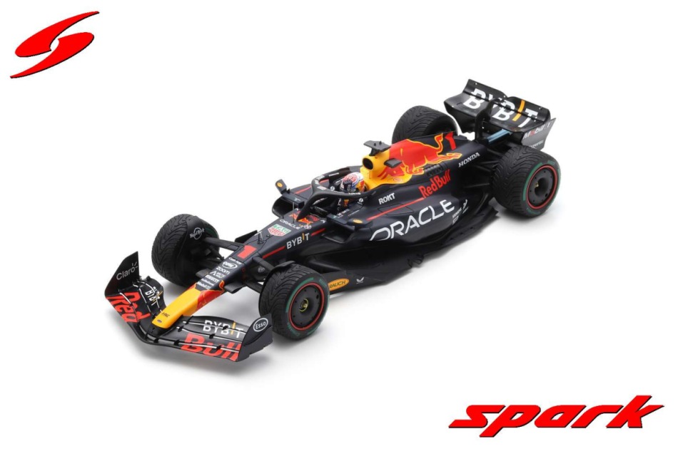 Modely aut a motorek model 1/18 Spark Oracle Red Bull Racing Max Verstappen RB19 Monaco GP 2023