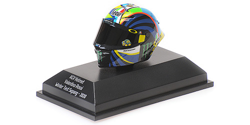 Modely aut a&nbsp;motorek model přilby 1/8 Valentino Rossi MotoGP test Sepang 2020 - Modely aut a&nbsp;motorek