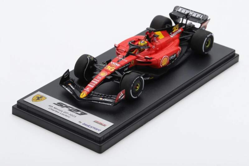 Modely aut a&nbsp;motorek model 1/43 LookSmart Scuderia Ferrari Leclerc SF23 4th Monza GP 2023 - Modely aut a&nbsp;motorek