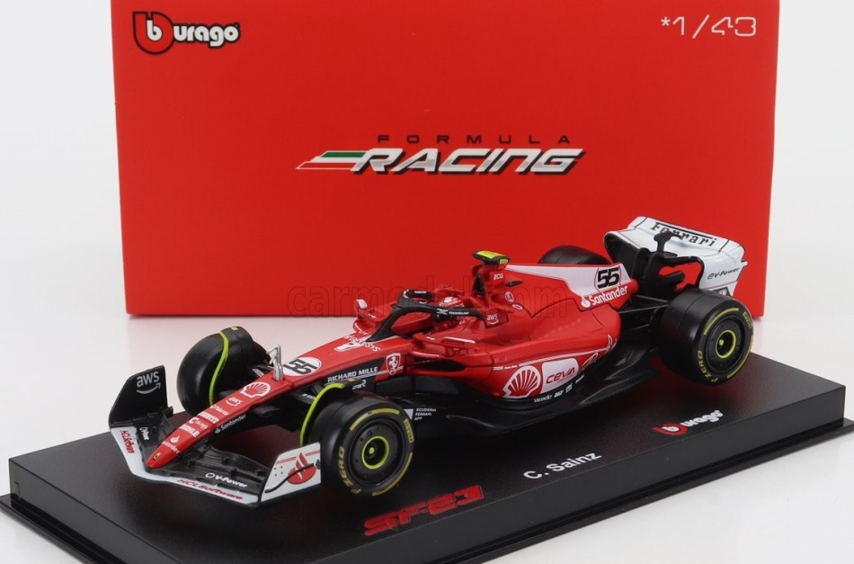 Modely aut a motorek model 1/43 Scuderia Ferrari SF-23 Sainz #55 Las Vegas 2023 Signature
