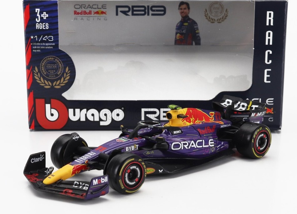Modely aut a&nbsp;motorek model 1/43 Red Bull F1 RB19 BBurago Sergio Perez #11 2023 SE Las Vegas GP - Modely aut a&nbsp;motorek
