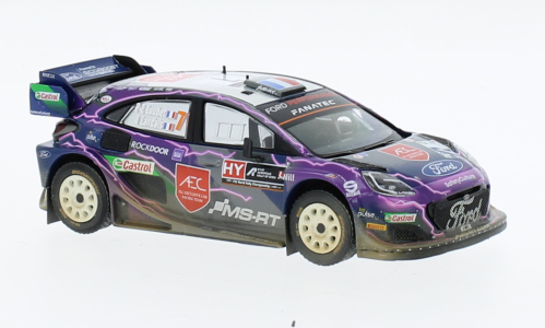 Modely aut a motorek model 1/43 Ford Puma Rally1, No.7, Rallye WM, Rally Acropolis, Dirty Version, P.-L. Loubet/V.Landais, 2022