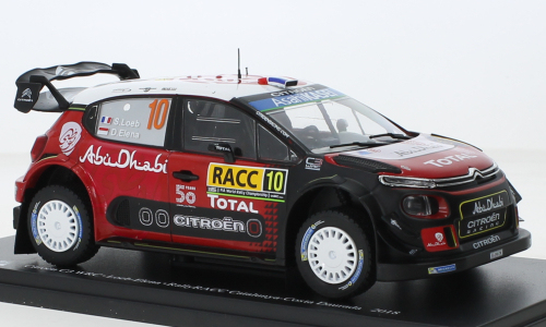 Modely aut a&nbsp;motorek model 1/24 Citroen C3 WRC, No.10, Rallye WM, Rallye Catalunya, S.Loeb/D.Elena, 2018 - Modely aut a&nbsp;motorek