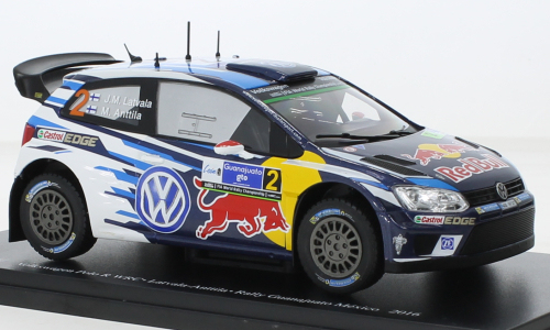 Modely aut a&nbsp;motorek model 1/24 VW Polo R WRC, No.2, Rallye WM, Rallye Mexico, J-M.Latvala/M.Anttila, 2016 - Modely aut a&nbsp;motorek