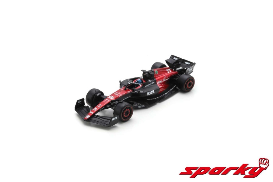 Modely aut a motorek model 1/64 Spark Alfa Romeo F1 Team C43 Valtteri Bottas 2023