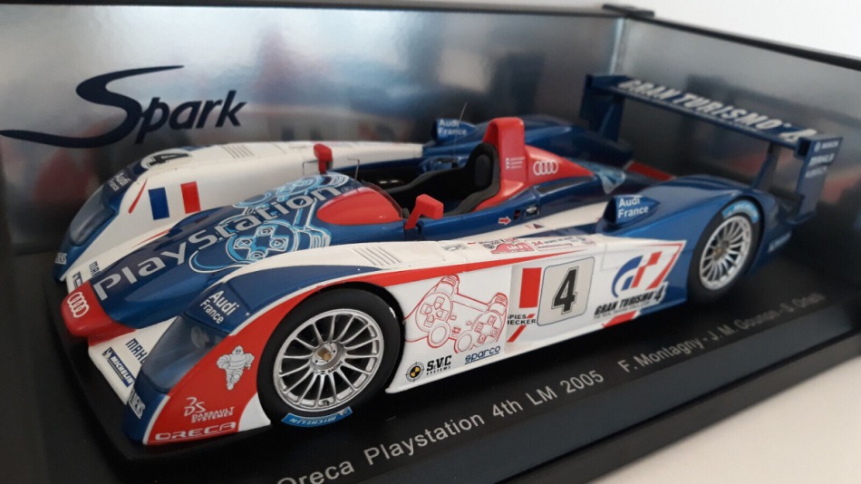 Modely aut a&nbsp;motorek model 1/18 Audi R8 Playstation Le Mans 2005 - Modely aut a&nbsp;motorek