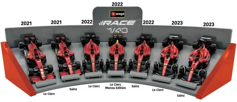Modely aut a&nbsp;motorek model 1/43 Set 7 Leclerc / Sainz - Modely aut a&nbsp;motorek