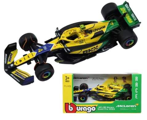 Modely aut a&nbsp;motorek model 1/43 McLaren F1 MCL38 Lando Norris Monaco #4 - Modely aut a&nbsp;motorek