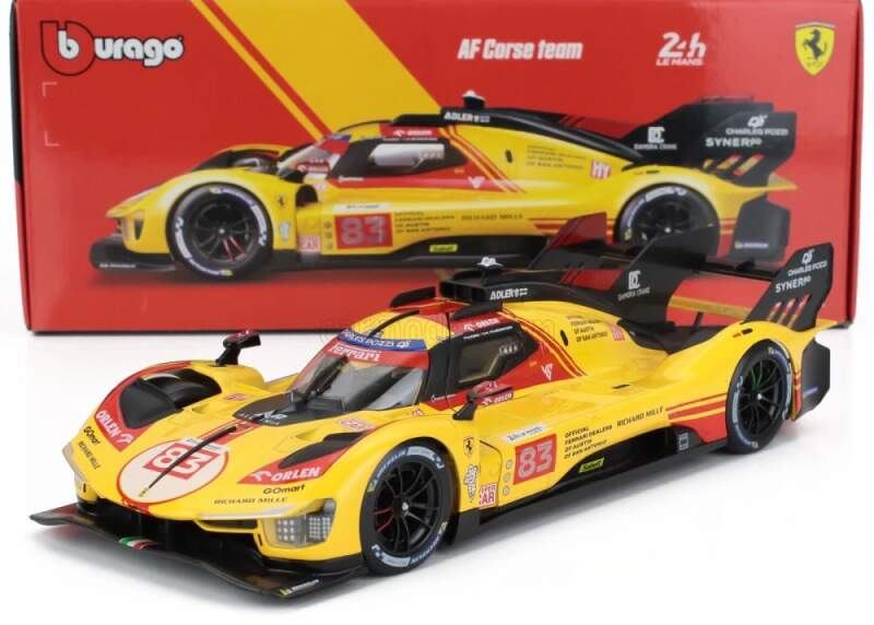 Model BBurago Ferrari 499P NR.83 Le Mans 2024 1:18 AF Corse - Modely aut a&nbsp;motorek