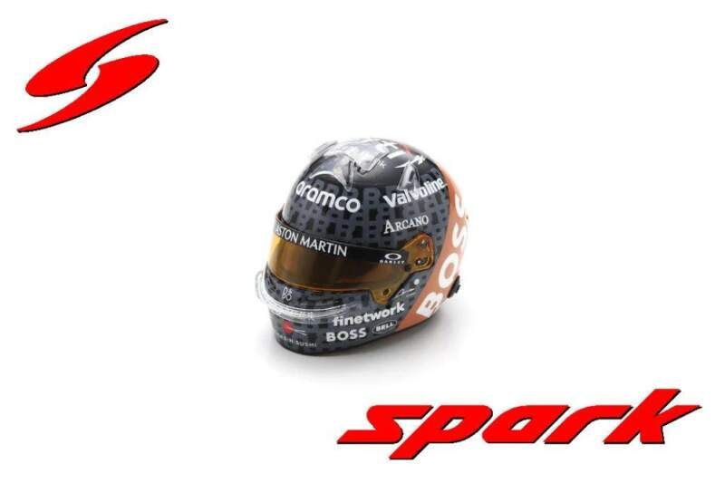 Modely aut a&nbsp;motorek model přilby 1:5 Fernando Alonso F1 2024 SE Silverstone - Modely aut a&nbsp;motorek