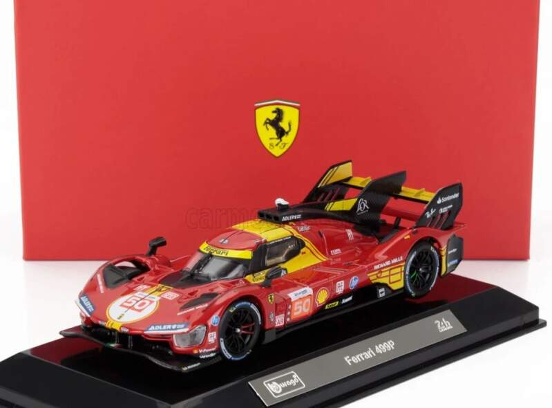 Model BBurago Ferrari 499P #50 Winner Le Mans 2024 1:43 - Modely aut a&nbsp;motorek
