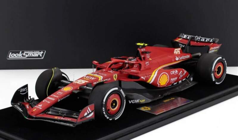 Modely aut a&nbsp;motorek model 1/18 LookSmart Scuderia Ferrari SF-24 C. Sainz Australia GP 2024 Winner - Modely aut a&nbsp;motorek