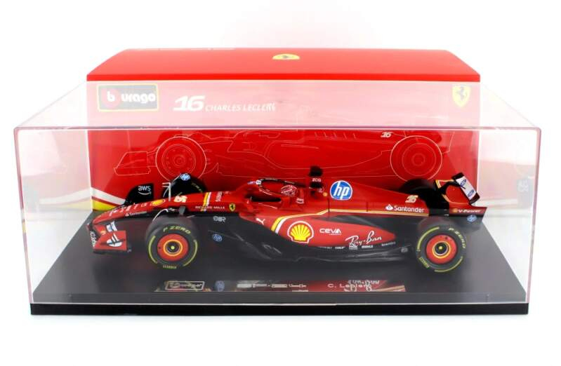Modely aut a motorek model 1/18 Ferrari SF-24 - Charles Leclerc - Deluxe edice