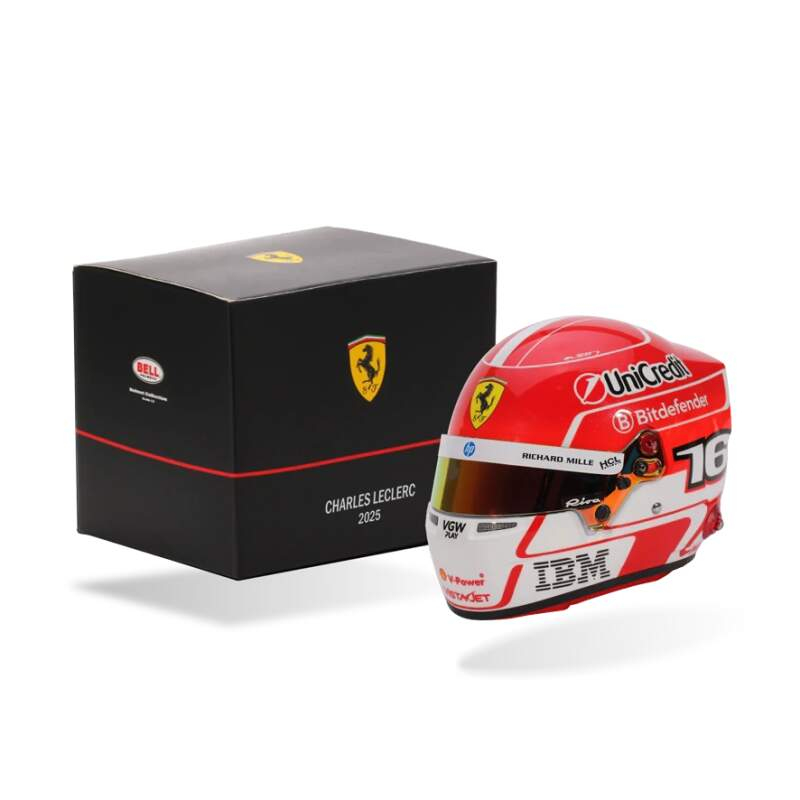 Modely aut a&nbsp;motorek model přilby 1/2 Charles Leclerc 2025 - Modely aut a&nbsp;motorek