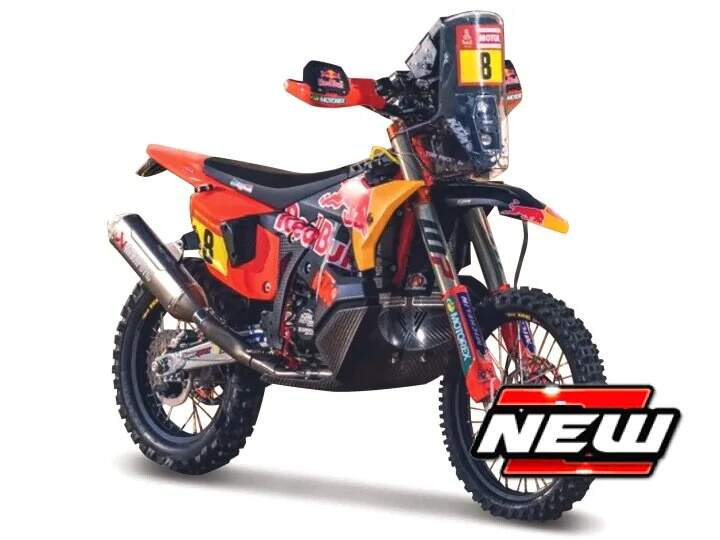 Model motocyklu Red Bull KTM 450 Rally Dakar 2024 Toby Price nr.8 1:6 - Modely aut a&nbsp;motorek