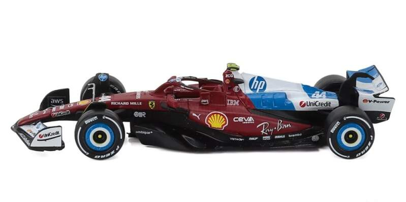 Model Scuderia Ferrari SF-25 BBurago #44 Lewis Hamilton Miami GP 2025 1:43 - Modely aut a&nbsp;motorek