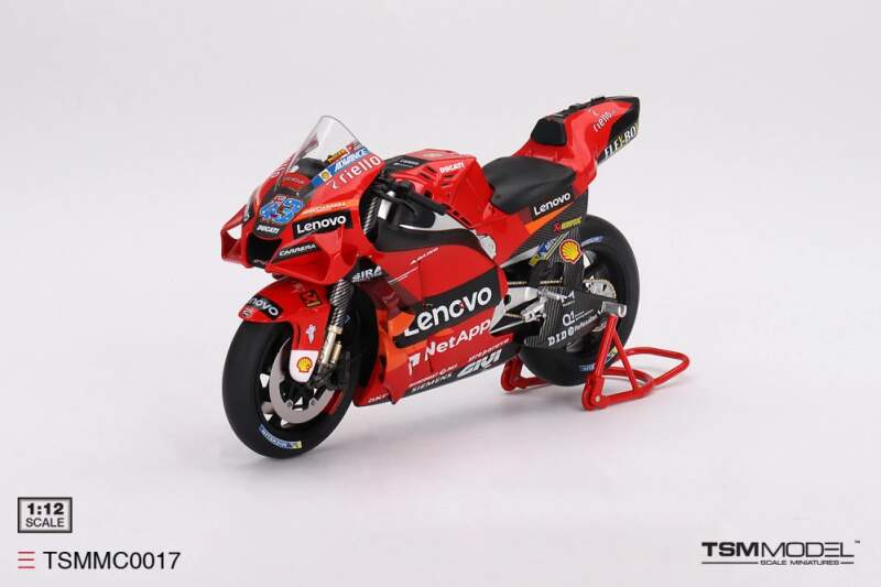 Model TSM MotoGP - Ducati Desmosedici Jack Miller GP22 #43 2022 1:12 - Modely aut a&nbsp;motorek