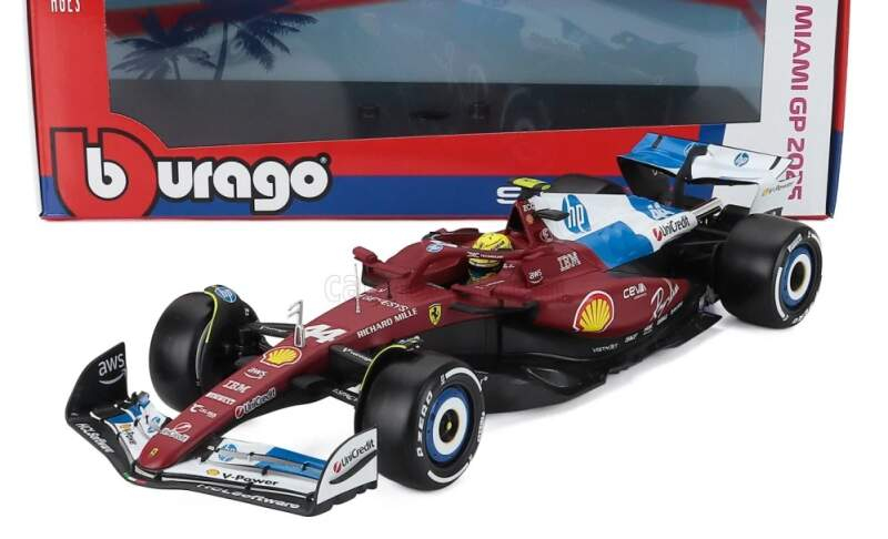 Modely aut a&nbsp;motorek model 1/18 Scuderia Ferrari SF-25 Lewis Hamilton #44 Miami GP - Modely aut a&nbsp;motorek