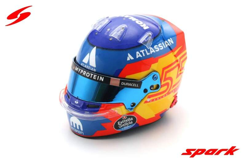 Modely aut a&nbsp;motorek model přilby 1:5 Carlos Sainz F1 2025 - Modely aut a&nbsp;motorek