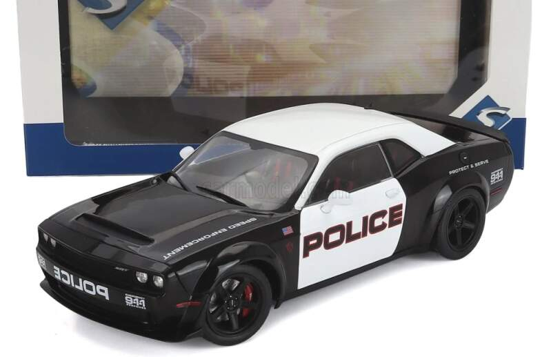 Modely aut a motorek model 1/18 Dodge Challenger DEMON POLICE
