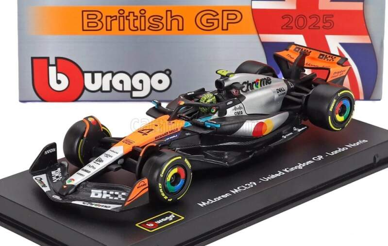 Modely aut a&nbsp;motorek model 1/43 McLaren F1 MCL39 Lando Norris Silverstone #4 2025 Signature - Modely aut a&nbsp;motorek