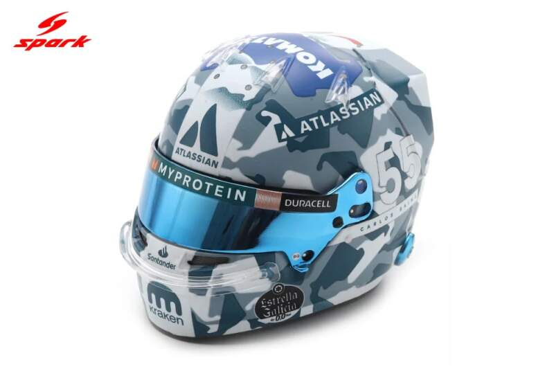 Modely aut a&nbsp;motorek model přilby 1:5 Carlos Sainz Silverstone GP F1 2025 - Modely aut a&nbsp;motorek