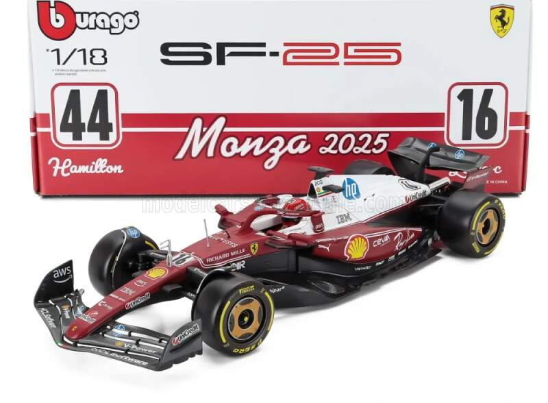 Modely aut a&nbsp;motorek model 1/18 Scuderia Ferrari SF-25 #16 Charles Leclerc Monza 2025 - Modely aut a&nbsp;motorek