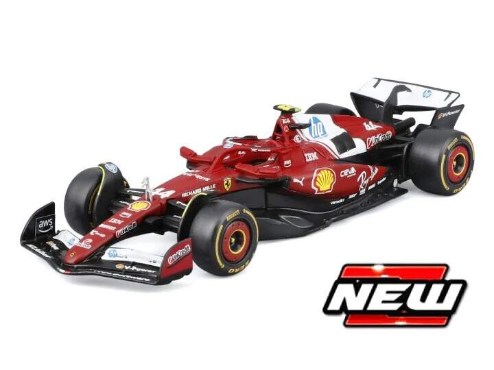 Model Scuderia Ferrari SF-25 BBurago #44 Lewis Hamilton 2025 1:43 - Modely aut a&nbsp;motorek