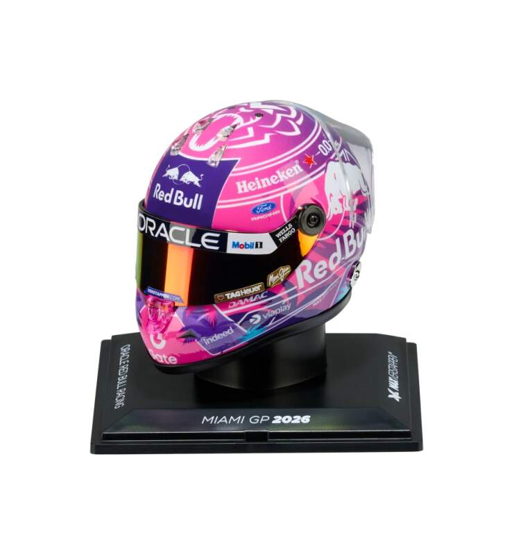 Modely aut a motorek model přilby 1/4 Max Verstappen 2026 Schuberth - MIAMI
