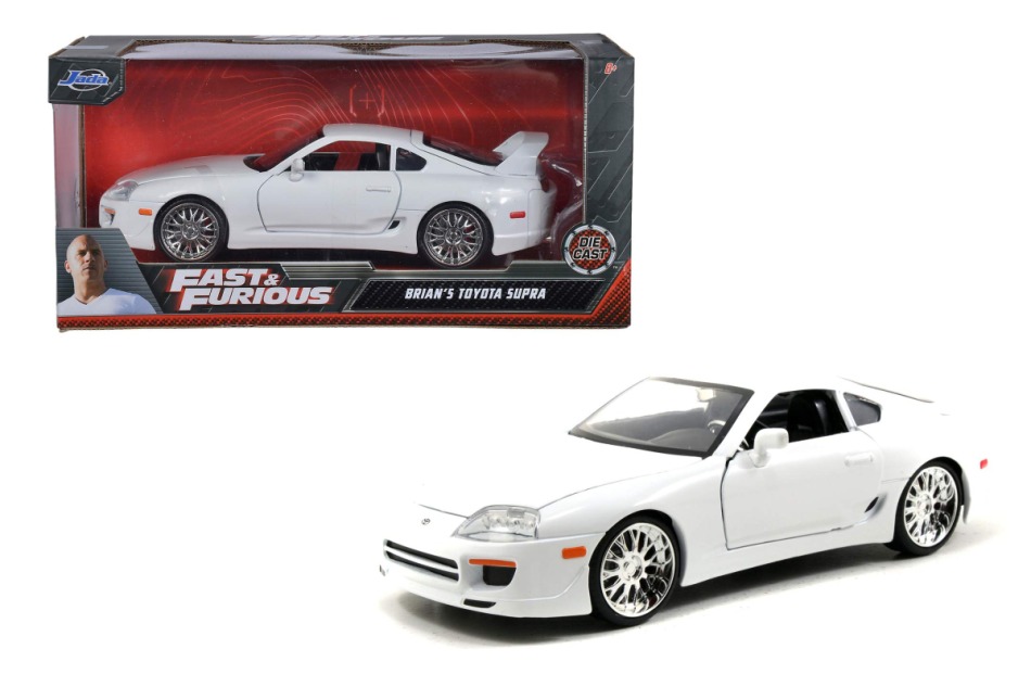 Model Rychle a&nbsp;zběsile Toyota Supra 1995 1:24 white - Modely aut a&nbsp;motorek