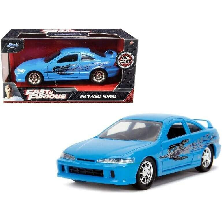 Model Rychle a&nbsp;Zběsile Mia´s Acura Integra Type R modrá 1:24 - Modely aut a&nbsp;motorek