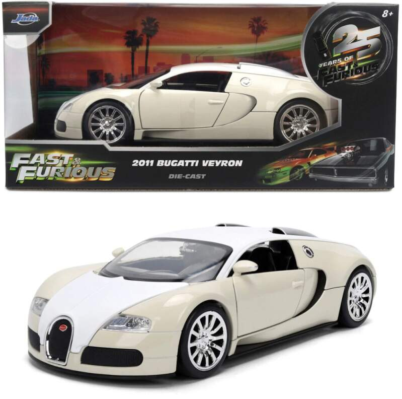 Model Rychle a&nbsp;Zběsile Bugatti Veyron 2011 1:24 - Modely aut a&nbsp;motorek