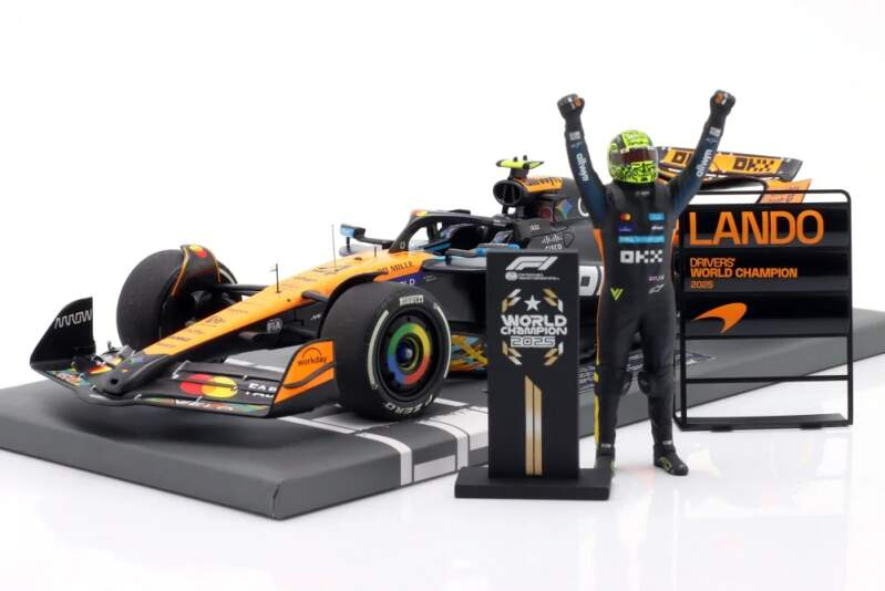 Model Minichamps McLaren MCL38 Lando Norris Abu Dhabi World Champion 1:18 2025 - Modely aut a&nbsp;motorek