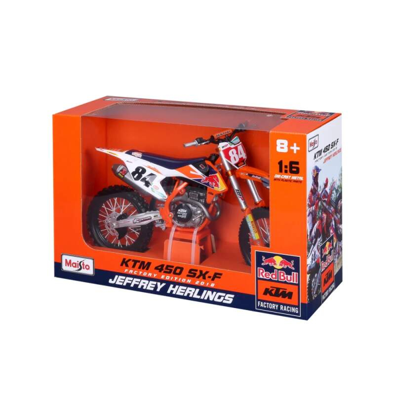 Modely aut a&nbsp;motorek model 1/6 Red Bull KTM 450 SX-F Jeffrey Herlings nr.84 - Modely aut a&nbsp;motorek