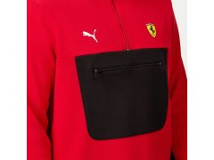 Scuderia Ferrari f1 Quarter unisex mikina na zip červená 9