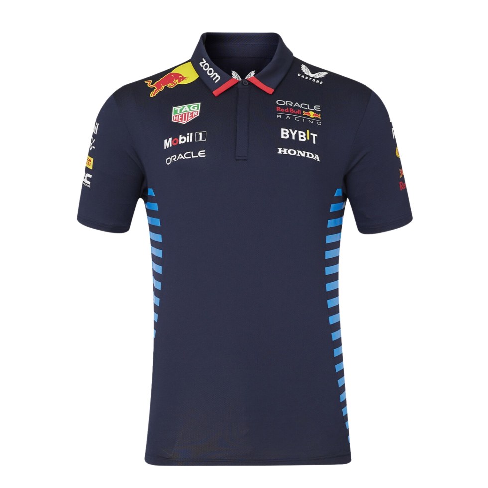 Red Bull Racing F1 2024 týmové polo tričko - Muži polokošile a košile