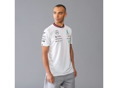 Mercedes AMG Petronas F1 2024 Driver pánské týmové tričko bílé 3