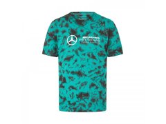 Mercedes AMG Mercedes Tie Dye pánské tričko Multicolor