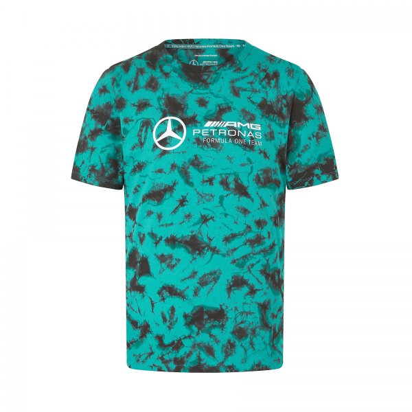 Mercedes AMG Mercedes Tie Dye pánské tričko Multicolor - Muži trička a tílka