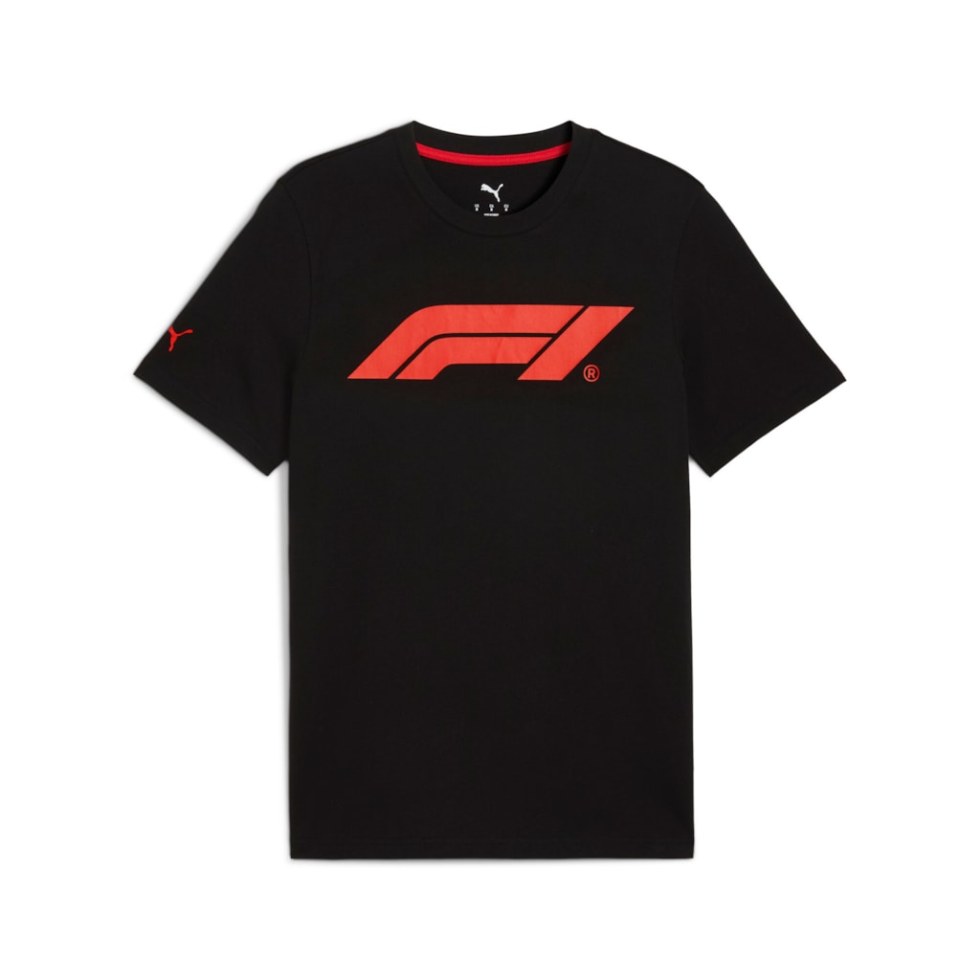 Formula 1 F1 pánské tričko ESS Logo - Puma černé - Novinky