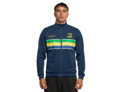 Ayrton Senna mikina Retro Stripe modrá 4