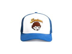 Ayrton Senna kšiltovka Senninha Trucker modrá
