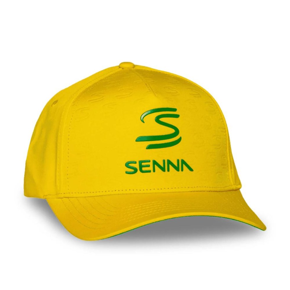 Ayrton Senna Depossed Curved kšiltovka žlutá