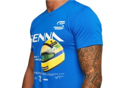 Ayrton Senna pánské tričko Graphic 12 modré 3