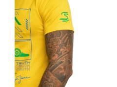 Ayrton Senna pánské tričko Race žluté 3