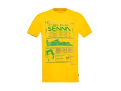 Ayrton Senna pánské tričko Race žluté