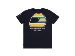 Ayrton Senna Helmet pánské tričko modré